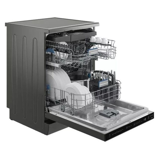BEKO Pro Fast45 CornerIntense BDEN38640FG Full-size Dishwasher - Graphite - Graded