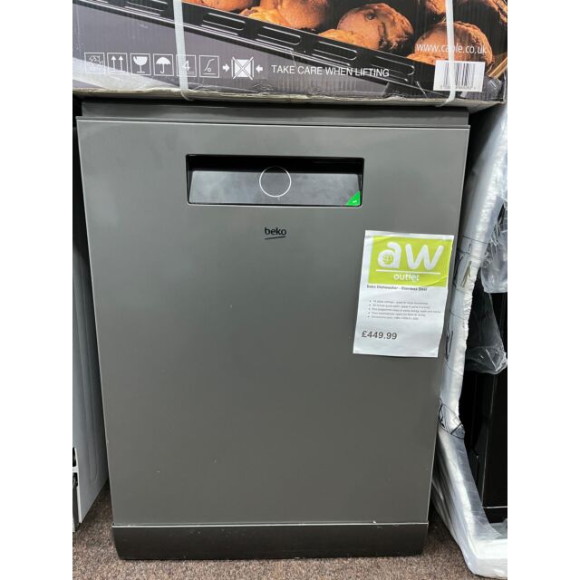 BEKO Pro Fast45 CornerIntense BDEN38640FG Full-size Dishwasher - Graphite - Graded