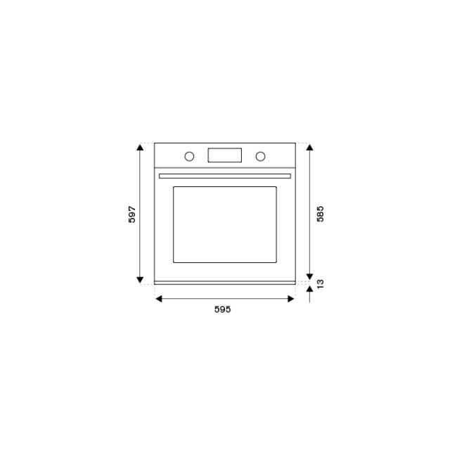 Bertazzoni F6011MODPTZ/23 Modern Series TFT 60cm Oven 11 Functions PYRO Zinc