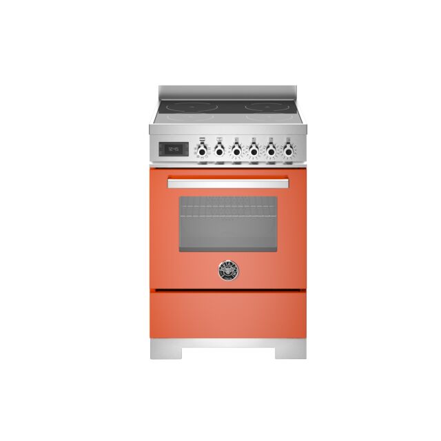 Bertazzoni PRO64I1EART2 Pro Series 60cm induction top electric oven range cooker - Gloss Orange