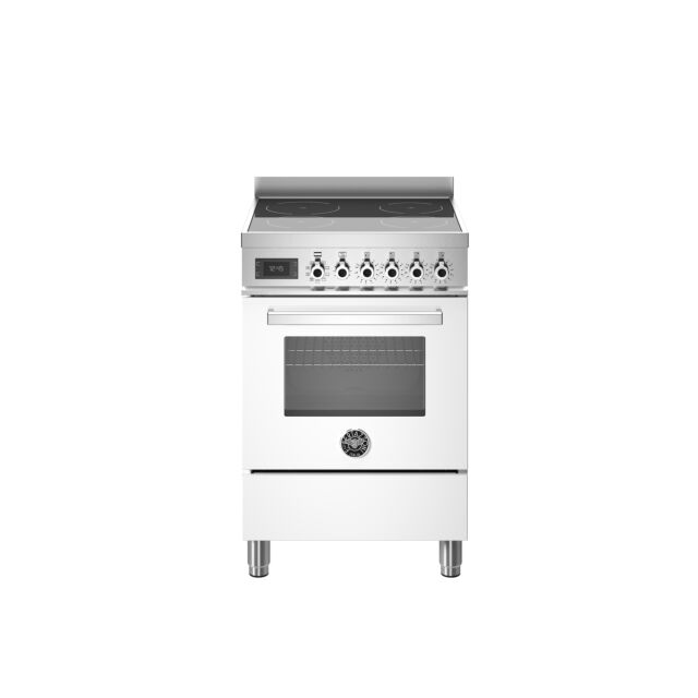 Bertazzoni PRO64I1EBIT2 Pro Series 60cm Induction Top Electric Oven Range Cooker - Gloss White