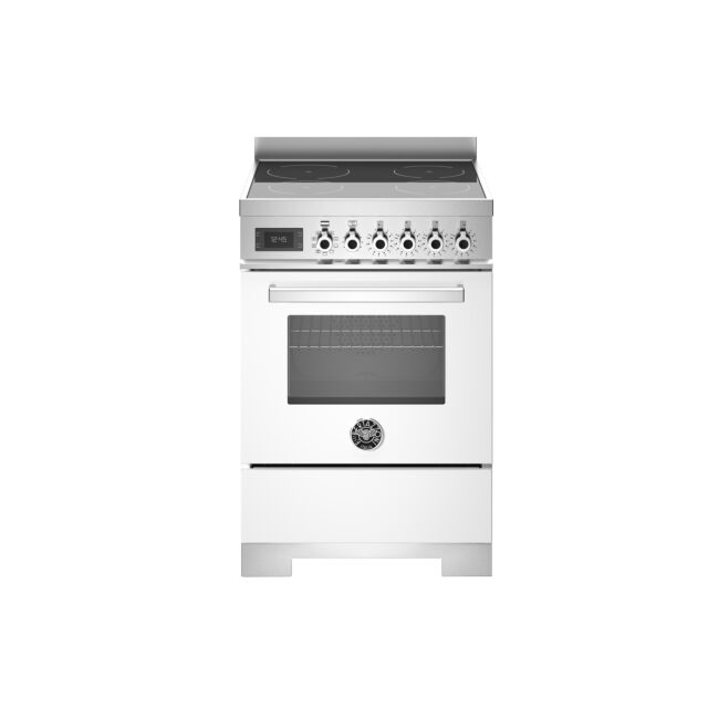 Bertazzoni PRO64I1EBIT2 Pro Series 60cm Induction Top Electric Oven Range Cooker - Gloss White