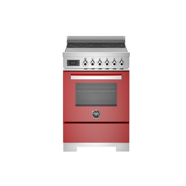 Bertazzoni Professional Series PRO64I1EROT2 60cm Wide Induction Freestanding Cooker - Red 