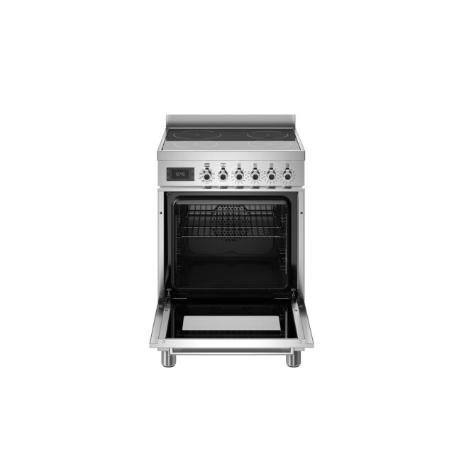 Bertazzoni PRO64I1EXT2 Pro Series 60cm Induction Top Electric Oven Range Cooker - Stainless Steel