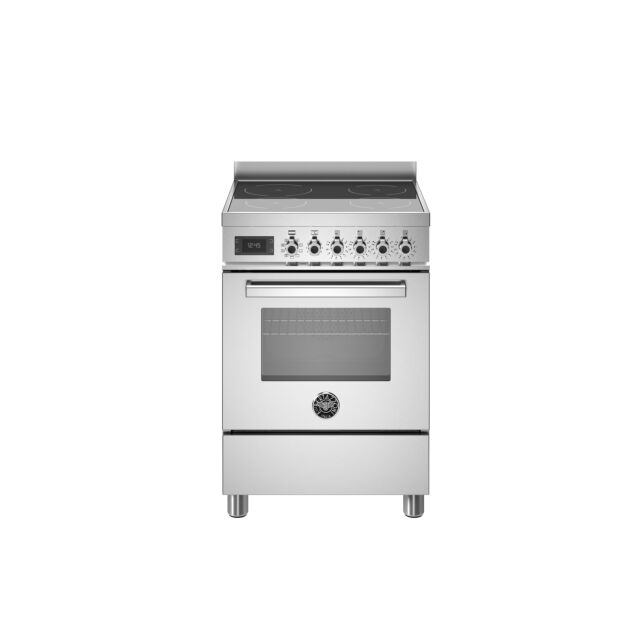 Bertazzoni PRO64I1EXT2 Pro Series 60cm Induction Top Electric Oven Range Cooker - Stainless Steel