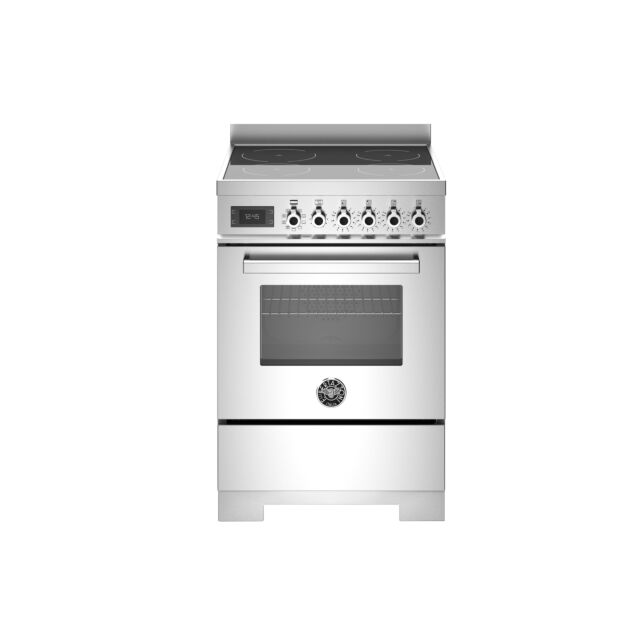 Bertazzoni PRO64I1EXT2 Pro Series 60cm Induction Top Electric Oven Range Cooker - Stainless Steel
