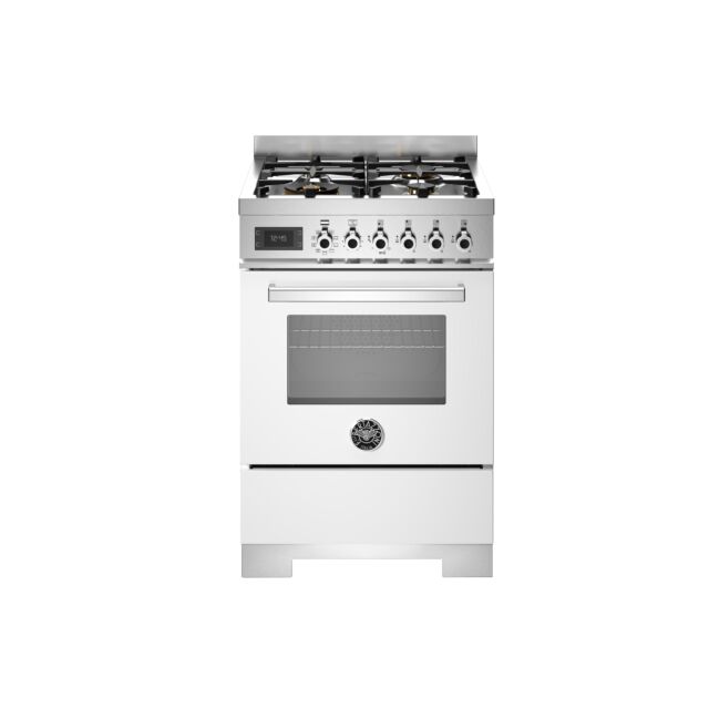 Bertazzoni Professional Series PRO64L1EBIT2 60cm Dual Fuel Freestanding Cooker - White
