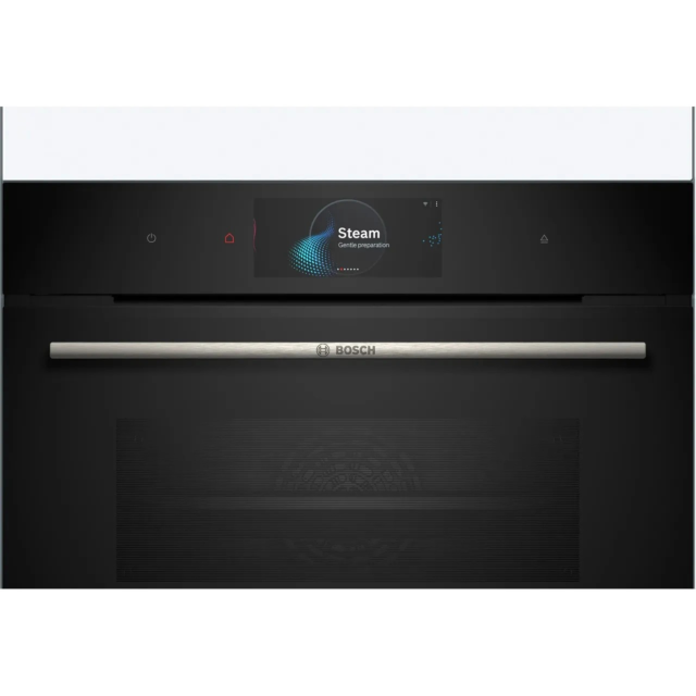 Bosch Series 8 CSG7584B1 Compact Oven with Steam Function - Black - Ex-Display