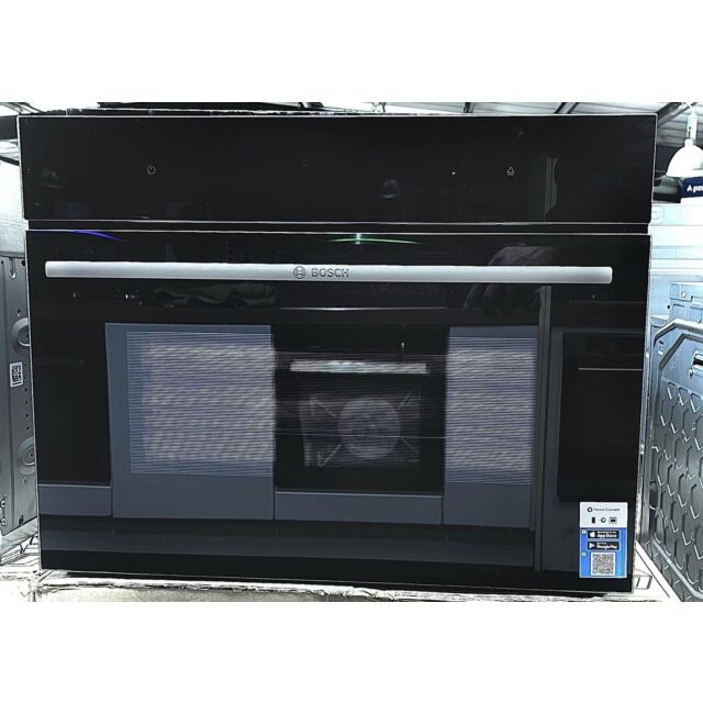 Bosch Series 8 CSG7584B1 Compact Oven with Steam Function - Black - Ex-Display