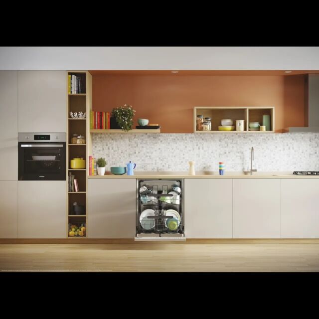 CANDY CI 4C7L0W-80 Full-size Fully Integrated Dishwasher - 14 place settings