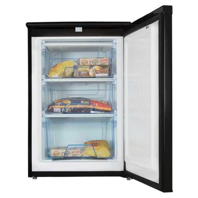 Cookology Ucfz86bk 55cm Freestanding Undercounter Freezer - Black - NEW BOX GRADED