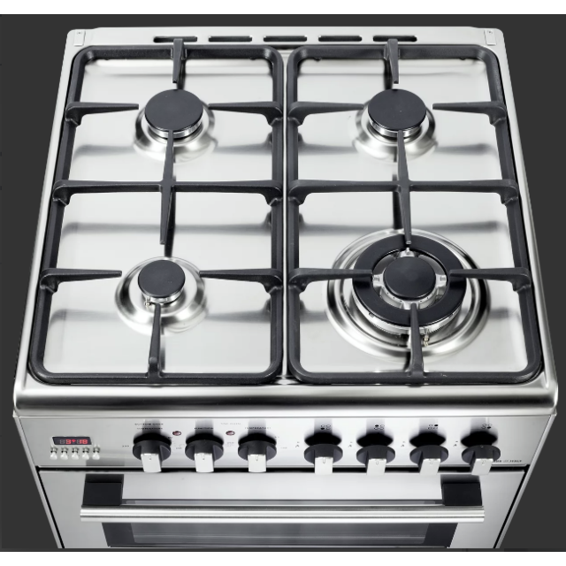 Delonghi DDC 606-DF-1 60Cm Freestanding (Dual Fuel) Double Cavity Cooker - Stainless Steel
