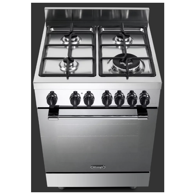 Delonghi DSC 626-MLX-1 60cm Single Cavity Multifunction Dual Fuel Cooker – Bright Steel