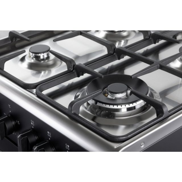 DeLonghi DSC 626G-1 4-Burner 60cm Single Cavity Gas Cooker - Black