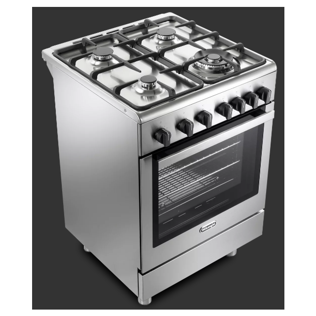 Delonghi Dsc 626G-1 4-Burner 60cm Single Cavity Gas Cooker - Stainless Steel