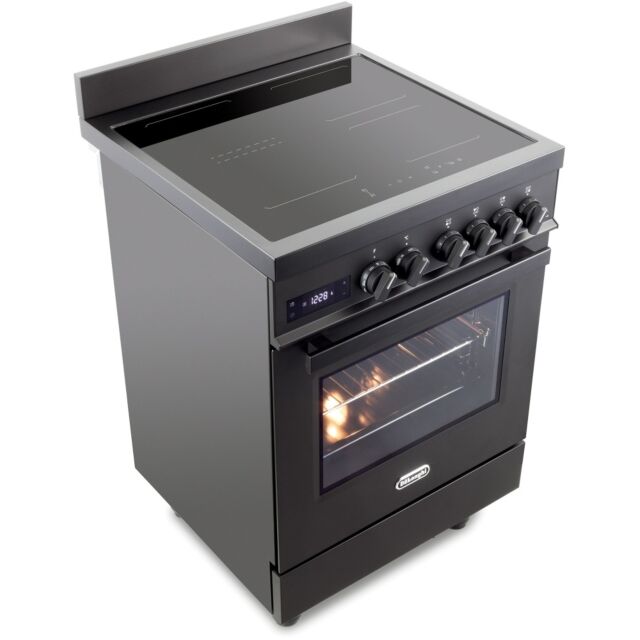 DeLonghi DSC 626IND-1-BL Induction Electric Cooker with Single Oven- Black