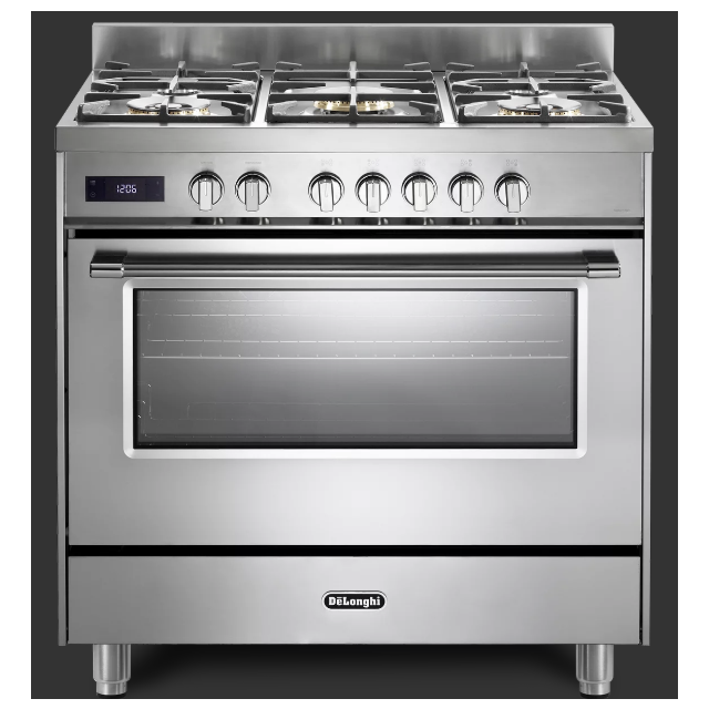 Delonghi Dsr 927 Dfx Space 90Cm (Dual Fuel) Single Cavity  Range Cooker 