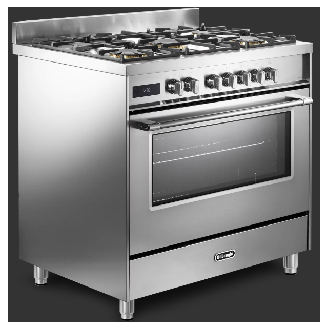 Delonghi Dsr 927 Dfx Space 90Cm (Dual Fuel) Single Cavity  Range Cooker 