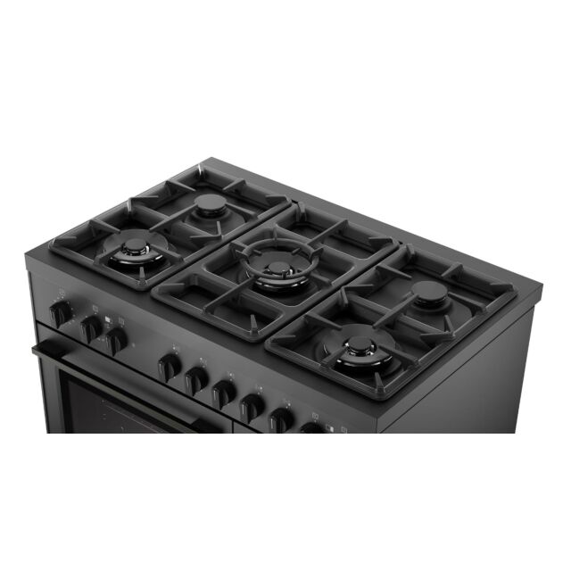 DELONGHI DSR 917GTBL 90cm GAS RANGE COOKER - Black