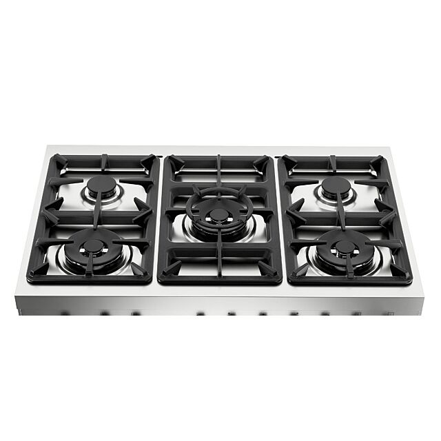 Delonghi 90cm Gas Range Cooker Single Cavity With 3x Big Wok Burners Asian Cuisine DSR 917GTSS - Stainless Steel