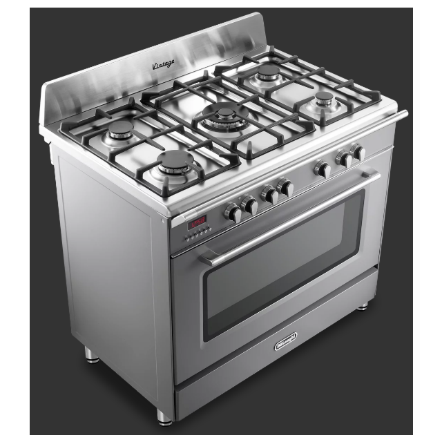 Delonghi DVRS 916-DF/SLATE Vintage 90cm (Dual Fuel) Single Cavity Range Cooker - Slate Grey