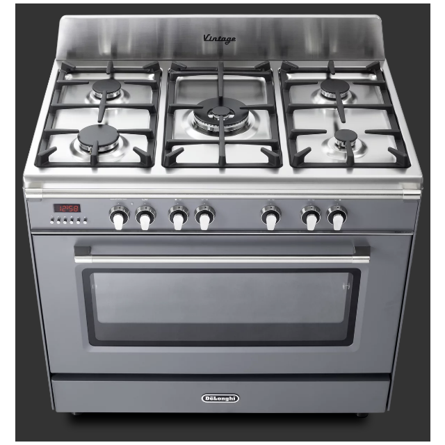 Delonghi DVRS 916-DF/SLATE Vintage 90cm (Dual Fuel) Single Cavity Range Cooker - Slate Grey