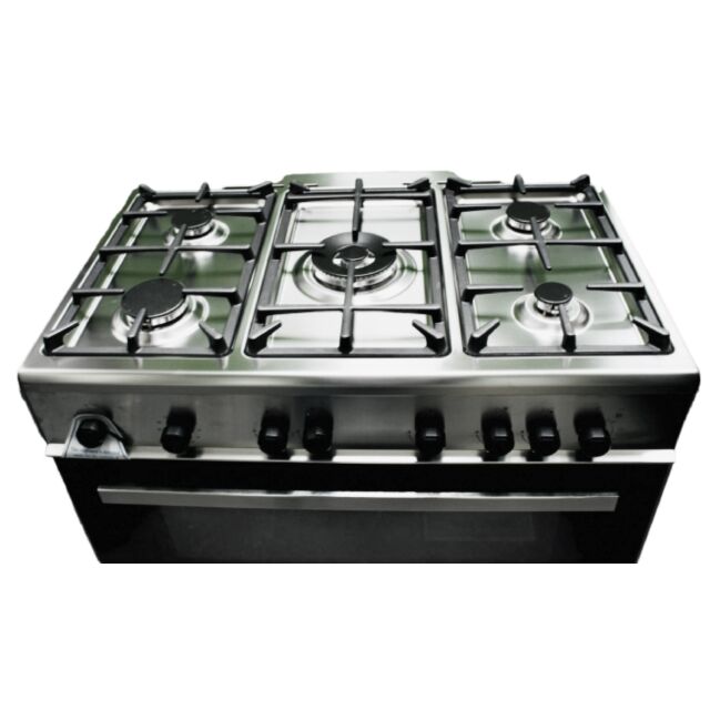 Elba ESC90GAS 90 cm Italian Gas Range Cooker – Stainless Steel