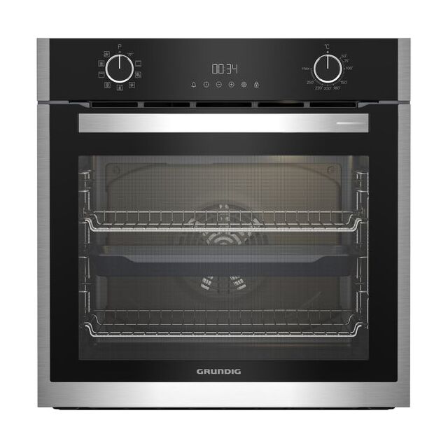 GRUNDIG Built-In Oven HotAero Pro Electric Multifunction GEBM19300XC - Stainless Steel
