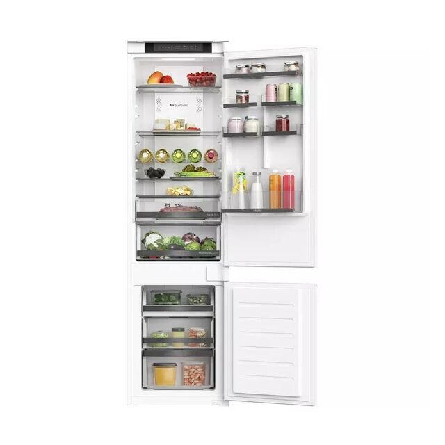 HAIER HBW5519EK Integrated Smart 70/30 Fridge Freezer - Sliding Hinge
