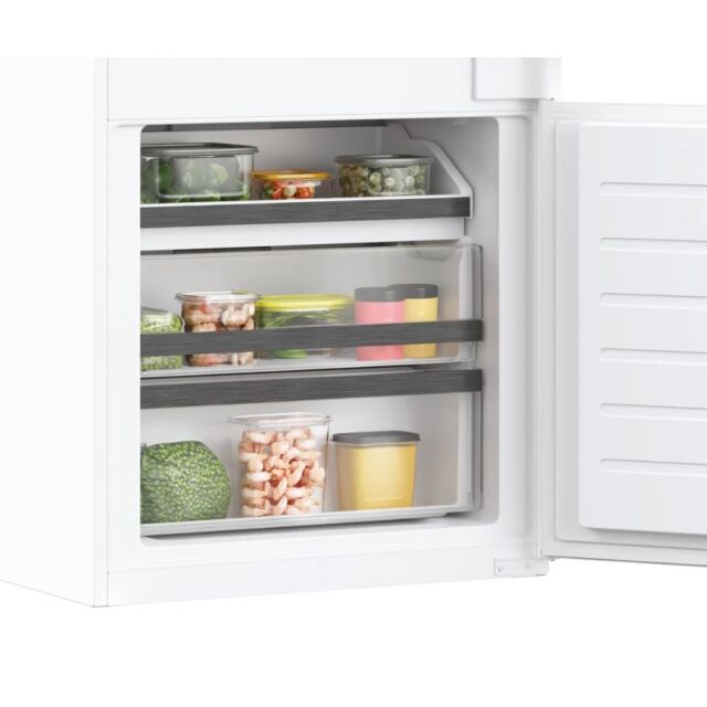 Haier HBW5719EK 193cm 70:30 70cm Wide No Frost Built-In Fridge Freezer-White