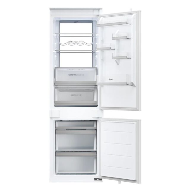 Haier HBW5719EK 193cm 70:30 70cm Wide No Frost Built-In Fridge Freezer-White