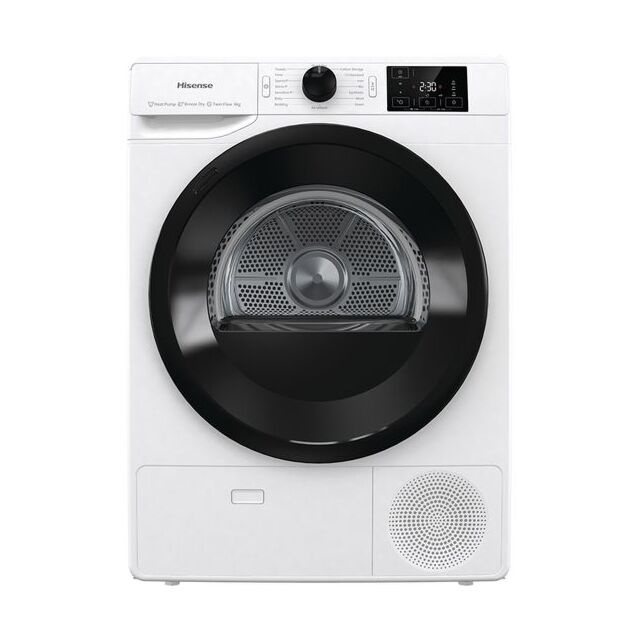 Hisense DHGC903 Freestanding 9KG Heat Pump Tumble Dryer - White