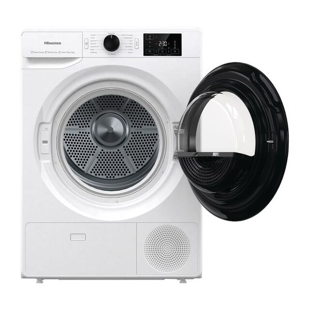 Hisense DHGC903 Freestanding 9KG Heat Pump Tumble Dryer - White