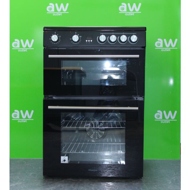 Hisense HDE3211BWUK Ceramic Electric Cooker with Double Oven - Graded
