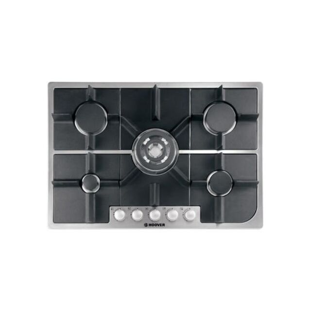 Hoover HGH75SQDX Designer 75cm Gas Hob  - Built-In - Stianless Steel