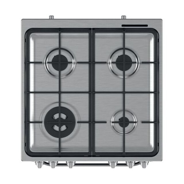 Hotpoint HS67G2PMX/UK Silver Gas Single Cooker
