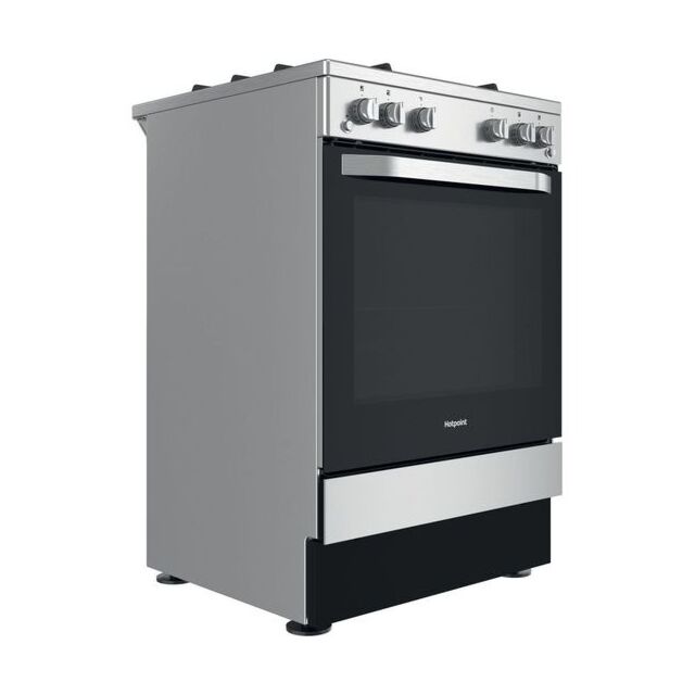 Hotpoint HS67G2PMX/UK Silver Gas Single Cooker