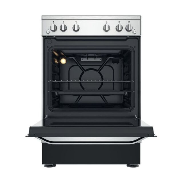 Hotpoint HS67G2PMX/UK Silver Gas Single Cooker