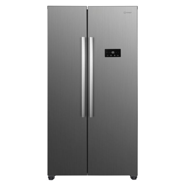 Indesit 90CM Total No Frost Side by Side American Fridge Freezer - Inox -  442L