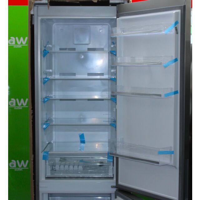  John Lewis No Frost Fridge Freezer JLFCB7320X Freestanding 70/30 - Inox
