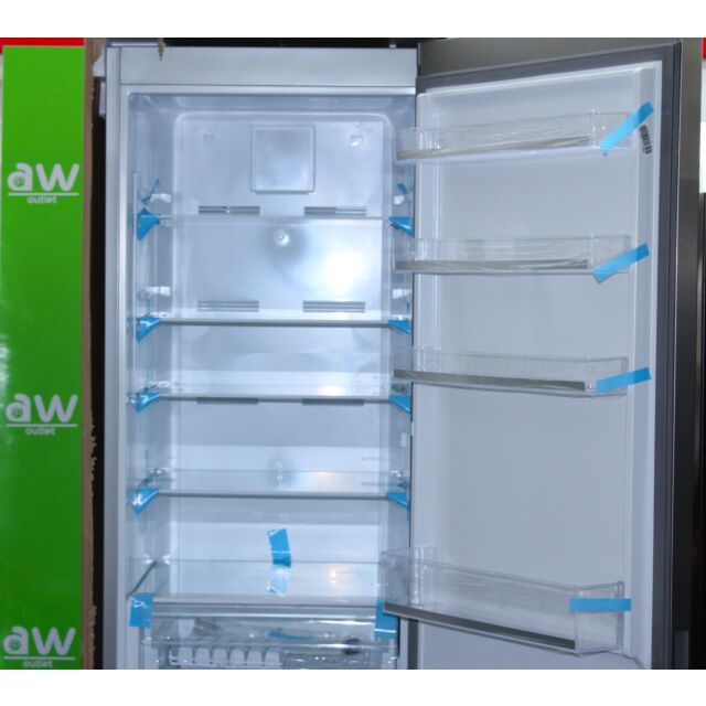 John Lewis No Frost Fridge Freezer JLFCB7320X Freestanding 70/30 - Inox