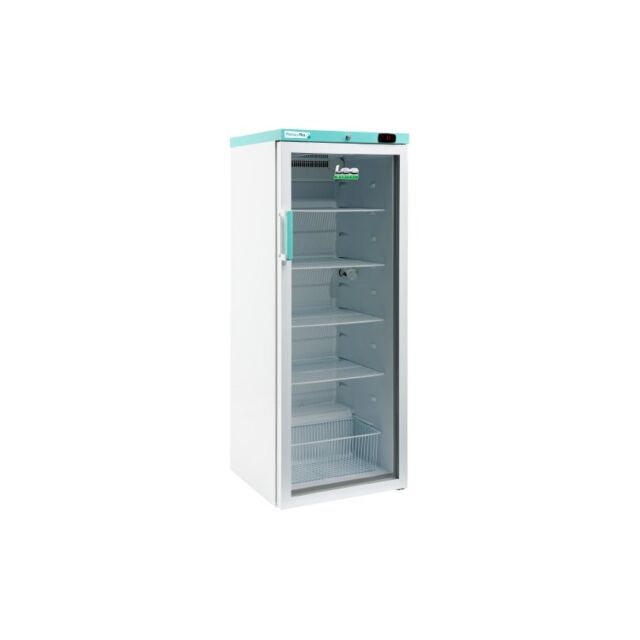 LEC Medical PPGR310BT Glass Single Door Pharmacy Plus Upright Fridge - New Box GRADED