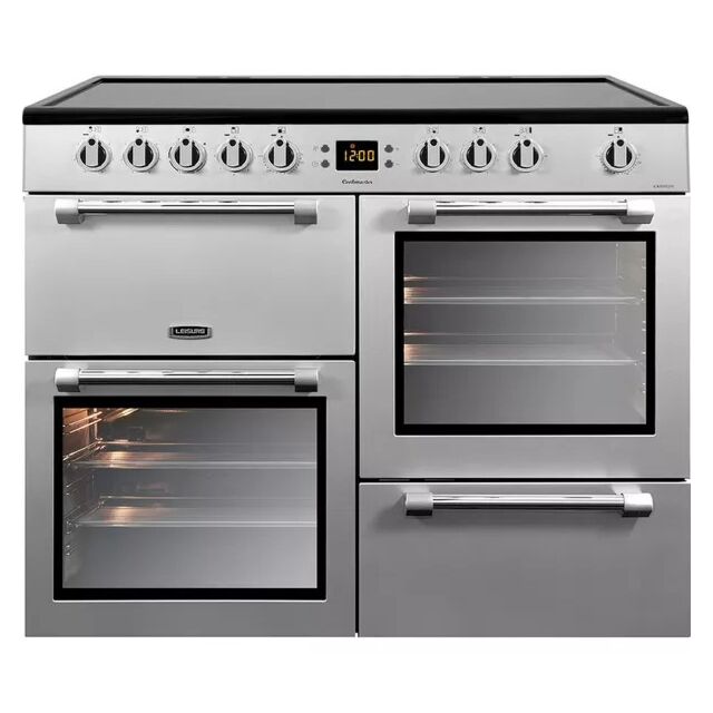 Leisure CK100C210S Leisure 100Cm Silver Range Cooker - Graded
