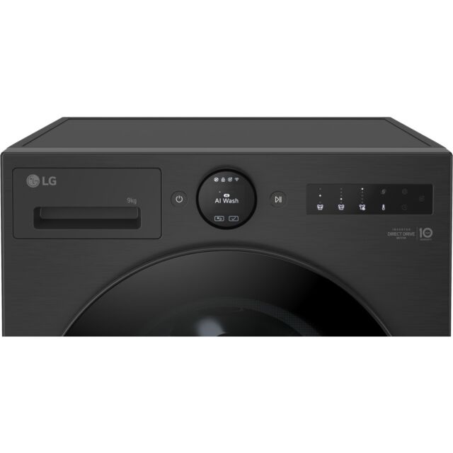 LG F4X7009TBB 9kg TurboWash Steam Washing Machine – BLACK