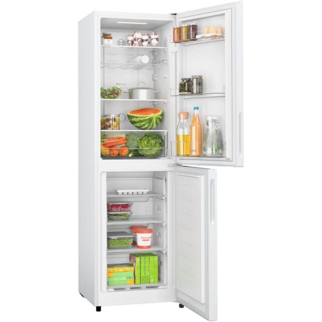 KGN27NWEAG, Free-standing fridge-freezer with freezer at bottom