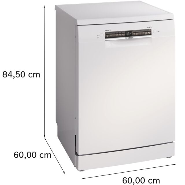  BOSCH Series 4 SMS4EKW06G Full-size WiFi-enabled Dishwasher - White - GRADED