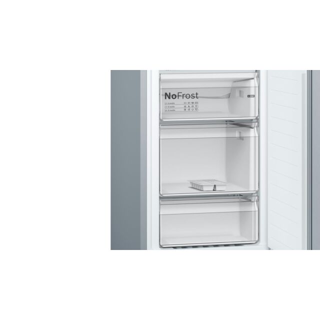 KGN34NLEAG, Free-standing fridge-freezer with freezer at bottom