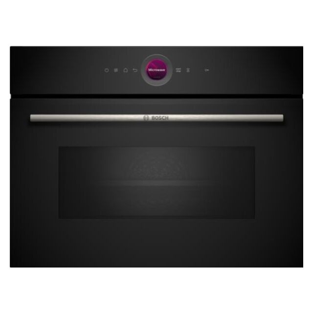 Bosch CEG732XB1B Series 8 Built-In Microwave with Grill - Black - GRADED