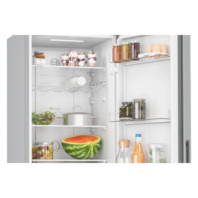 KGN27NLEAG, Free-standing fridge-freezer with freezer at bottom