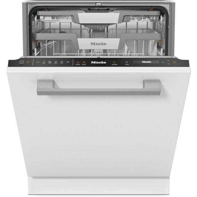 Miele G 7650 SCVI AutoDos Obsidian Black Fully Integrated Dishwasher GRADED
